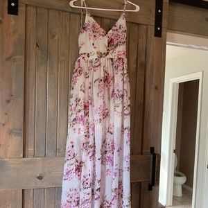 Beautiful must have floral maxi with open back